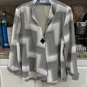 Women’s Dressy Blouse Shirt Jac Jacket Top Sz XL